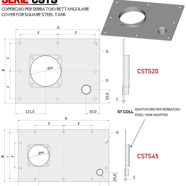 Coperchi serie CSTS per serbatoi truck