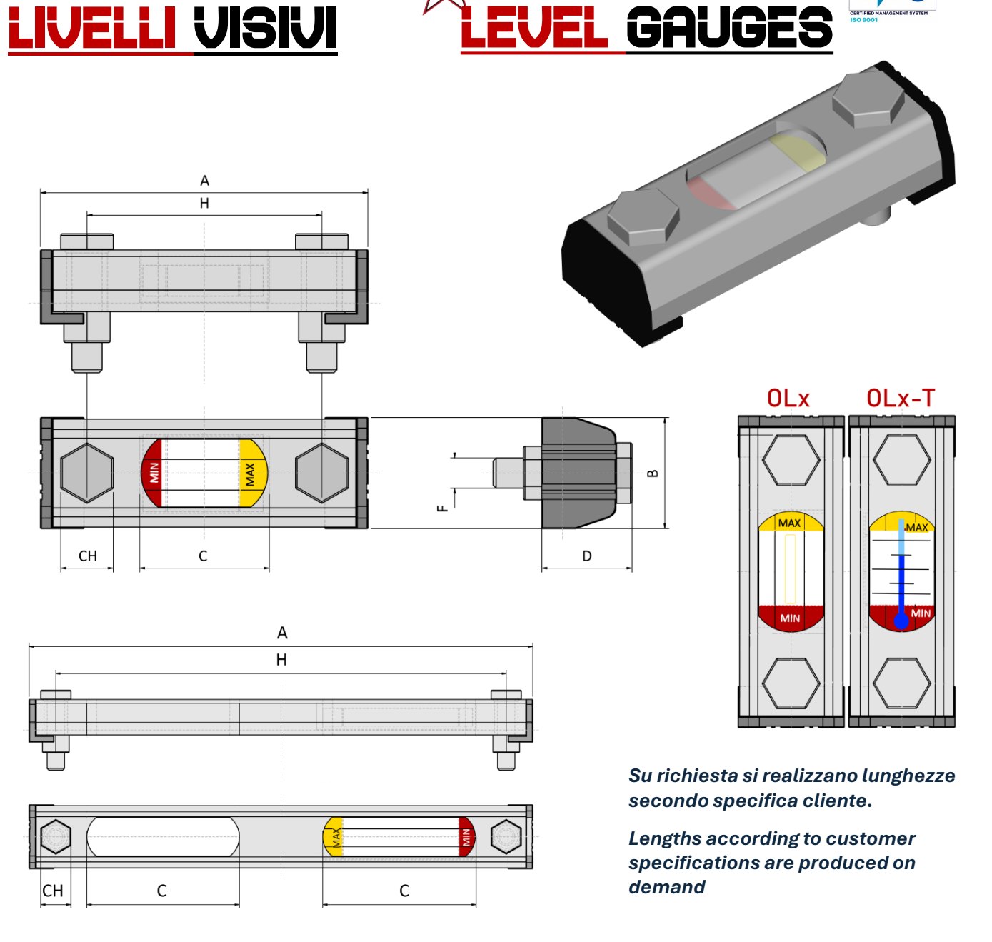 Livelli visivi serie OL