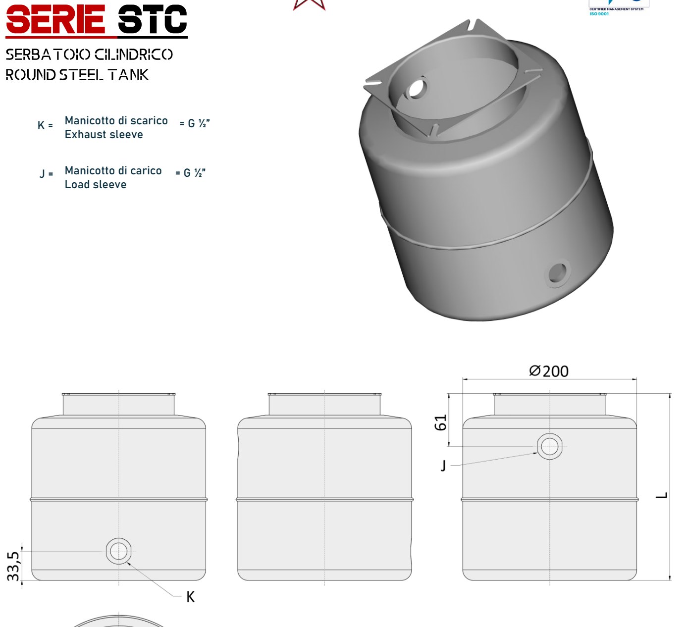 Serbatoi serie STC per minicentraline